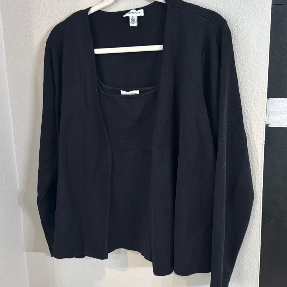 Calvin Klein Black Cardigan Sweater